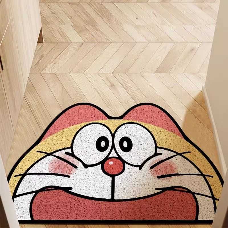 Cartoon-style household silk loop floor mat dirt-resistant and wear-resistant suitable for entryway washable and cuttable S260207