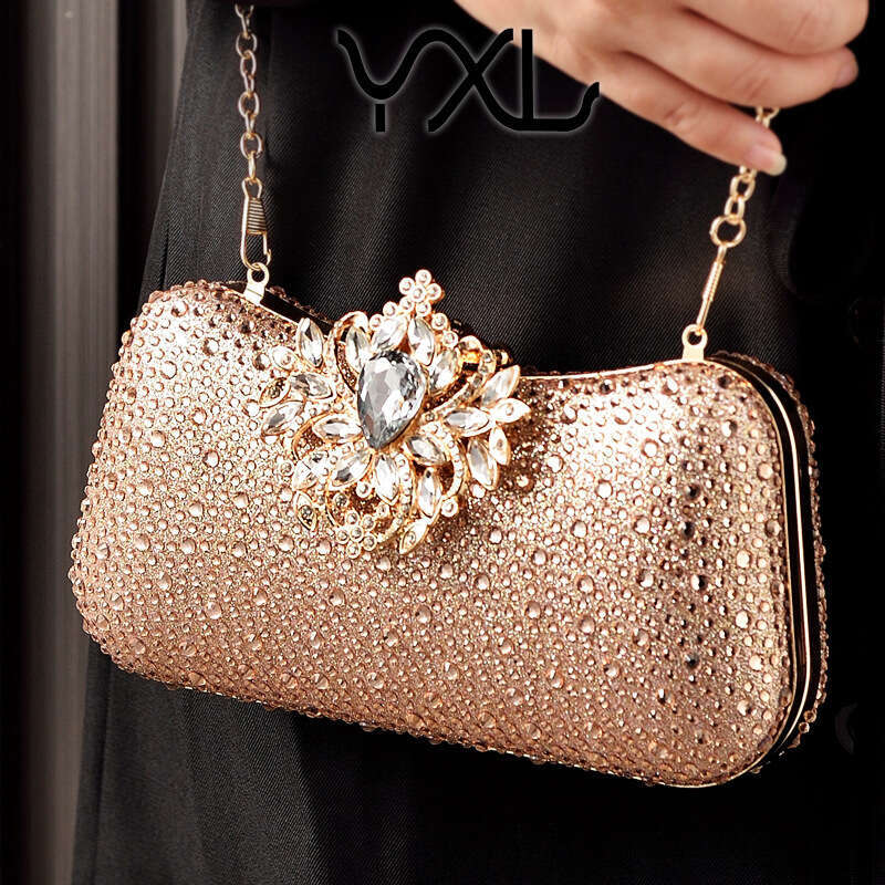 Luxury Rhinestone Evening European And American Party Dress Clutch Noble Cheongsam Women's Banquet Bag