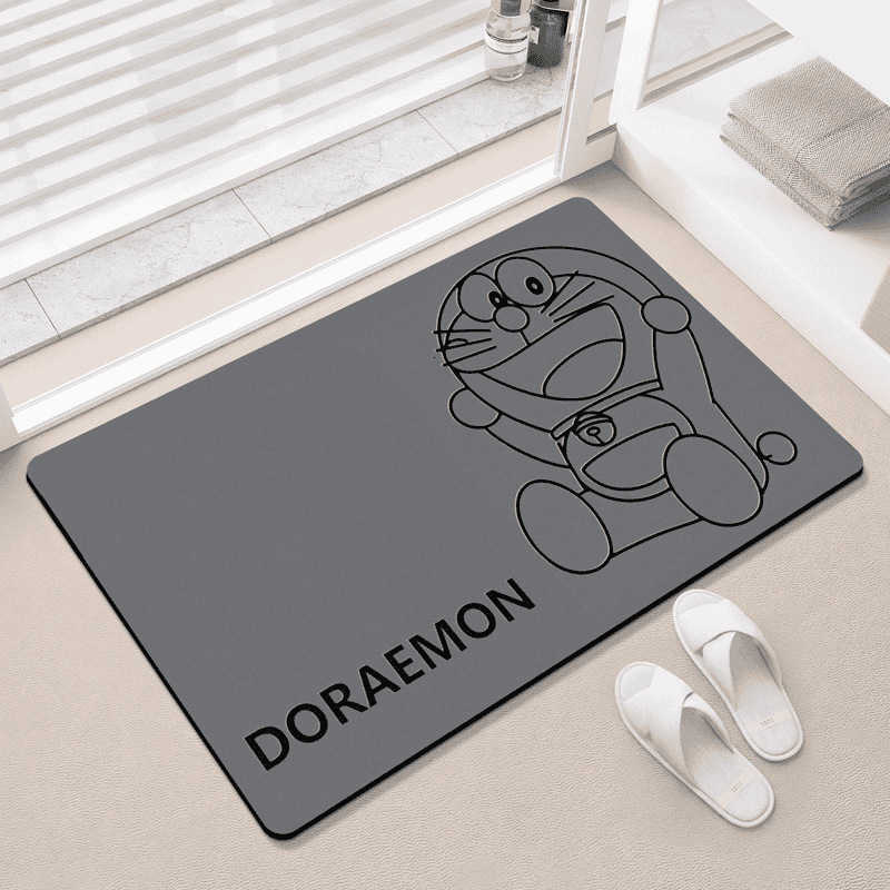 Diatom mud floor mat bathroom absorbent foot mat non-slip mat for bathroom entrance quick-drying and wear-resistant household foot mat S260207