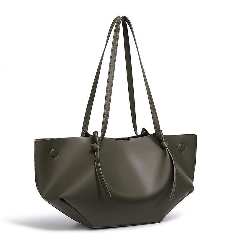 Totebag Shoulder ROSE NOIRE Cross Border Hot Selling Large Capacity Commuter Mother Daughter Tote Niche Same Style Genuine Leather Women S Bag Soft Wr