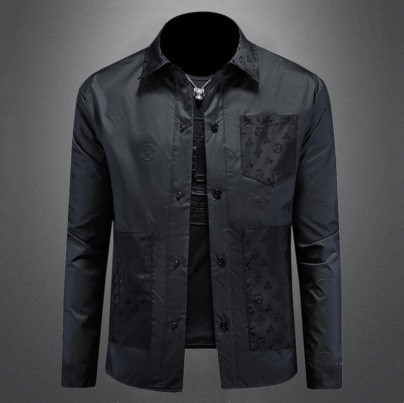 New 2026 Spring Autumn Men's Fashion Jacket High Quality Cross Style Men Women Brand Logo Loose Fit Casual Fashion Scene Jacquard Lapel Jacket Coat Asian Size M-6XL
