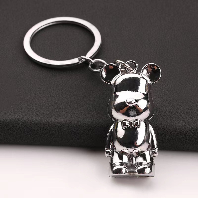 Retro Y2K Purse Accessory New Cute Cartoon Bear Keychain Bear Doll Pendant Personalized Car Keychain