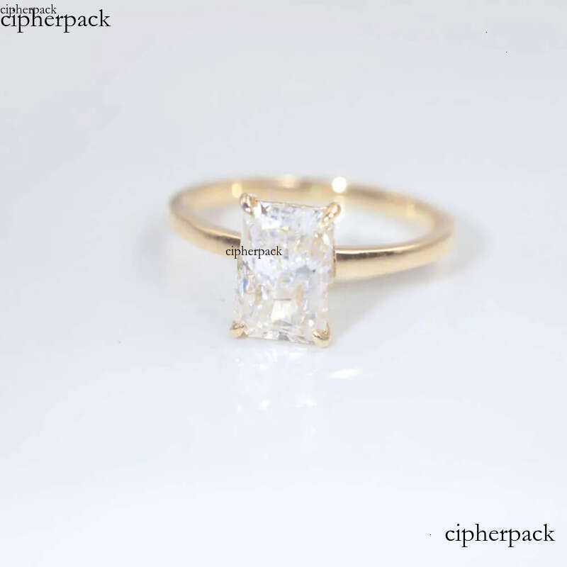 Custom Handmade 14K Solid Gold 3CT Radiant Ice Crushed Cut D Moissanite Engagement Ring Jewelry Findings 28