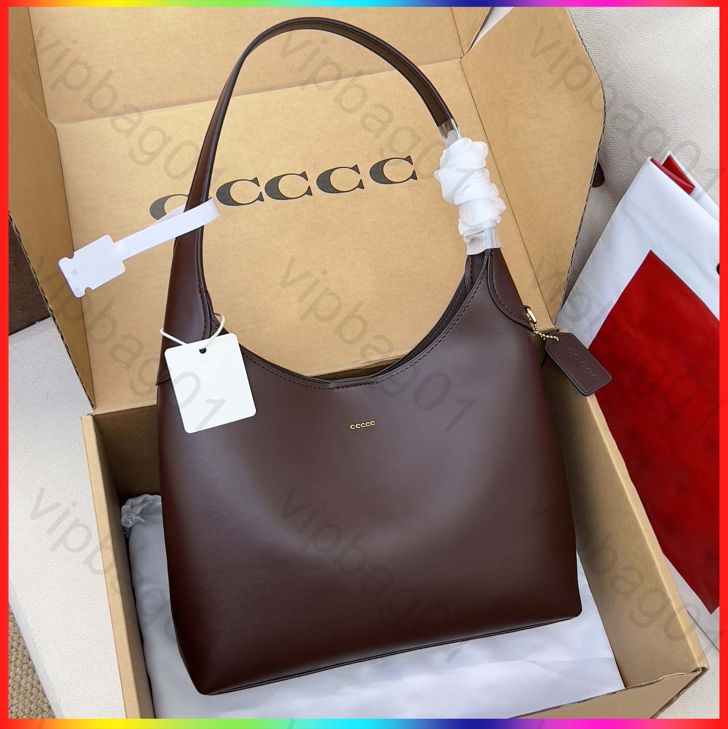 Luxury Designer Brooklyn Bag High Quality Fashion Leather Shoulder Tote Bag Large Capacity Handbag Purse Underarm bag Lady pochette Large Medium Small Shopping Bag