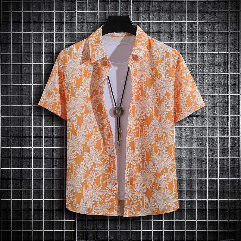 Men's Polos Hip Hop Graphic Blouses Shirts For Men Clothes Casual Short Sleeve Streetwear Male Lapel Top