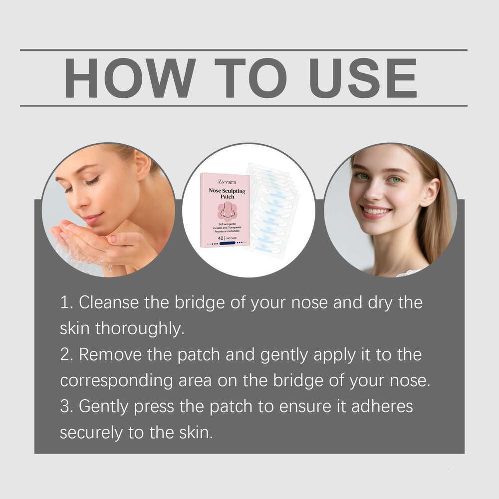 Zyvarn Bridge Gentle Ingredients Fit Contour Of The Nose Skin Lightweight And plaid Care Patch