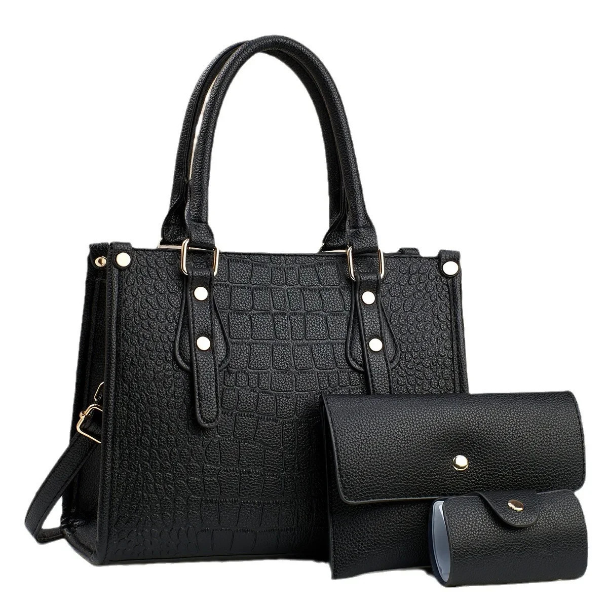 Fashionable Ladies Shoulder Bag Handbag Stylish Crossbody Bag Womens Trendy PU Leather Zipper Closure Square Shape Bag 260130