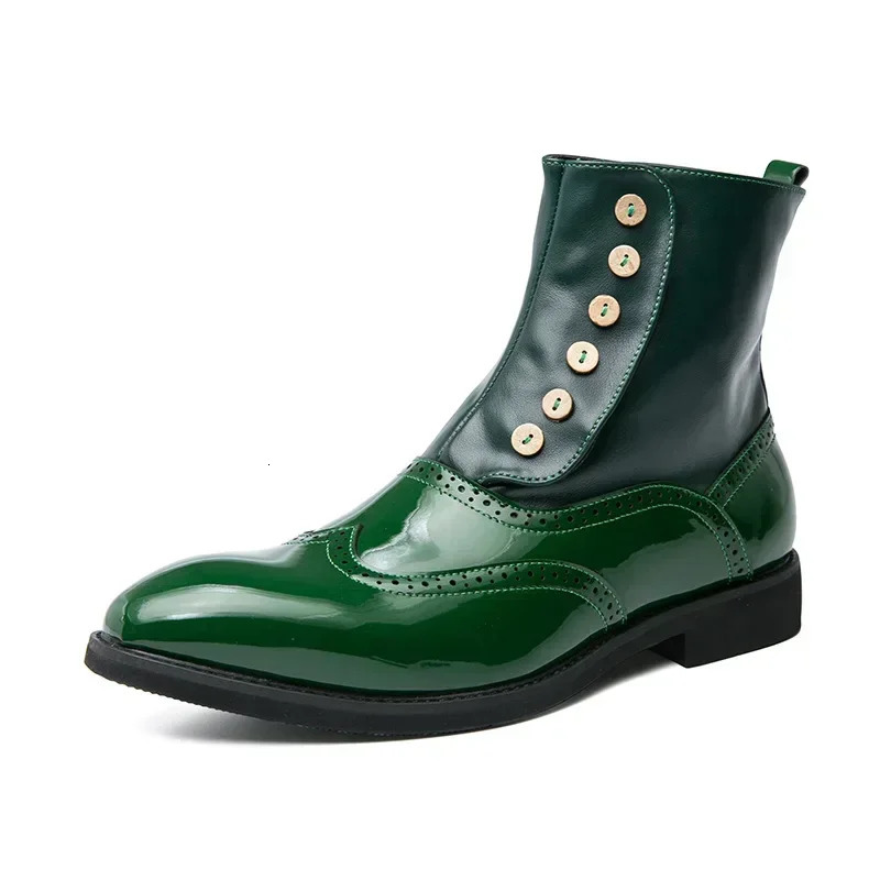 Mens Classic Retro Genuine Leather Chelsea Boots Men Fashion Ankle Boot Casual British Style Short HighTop Shoes 260208