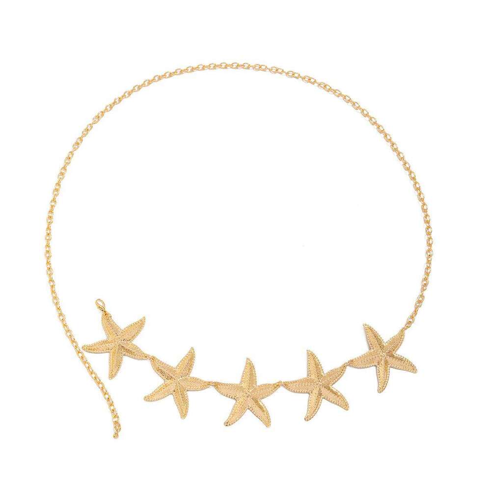 Ingemark Vintage Metal Star Starfish Waist Belly Belt Chain for Women 2025 Fashion Boho Summer Beach Bikini Body Jewelry New X260209