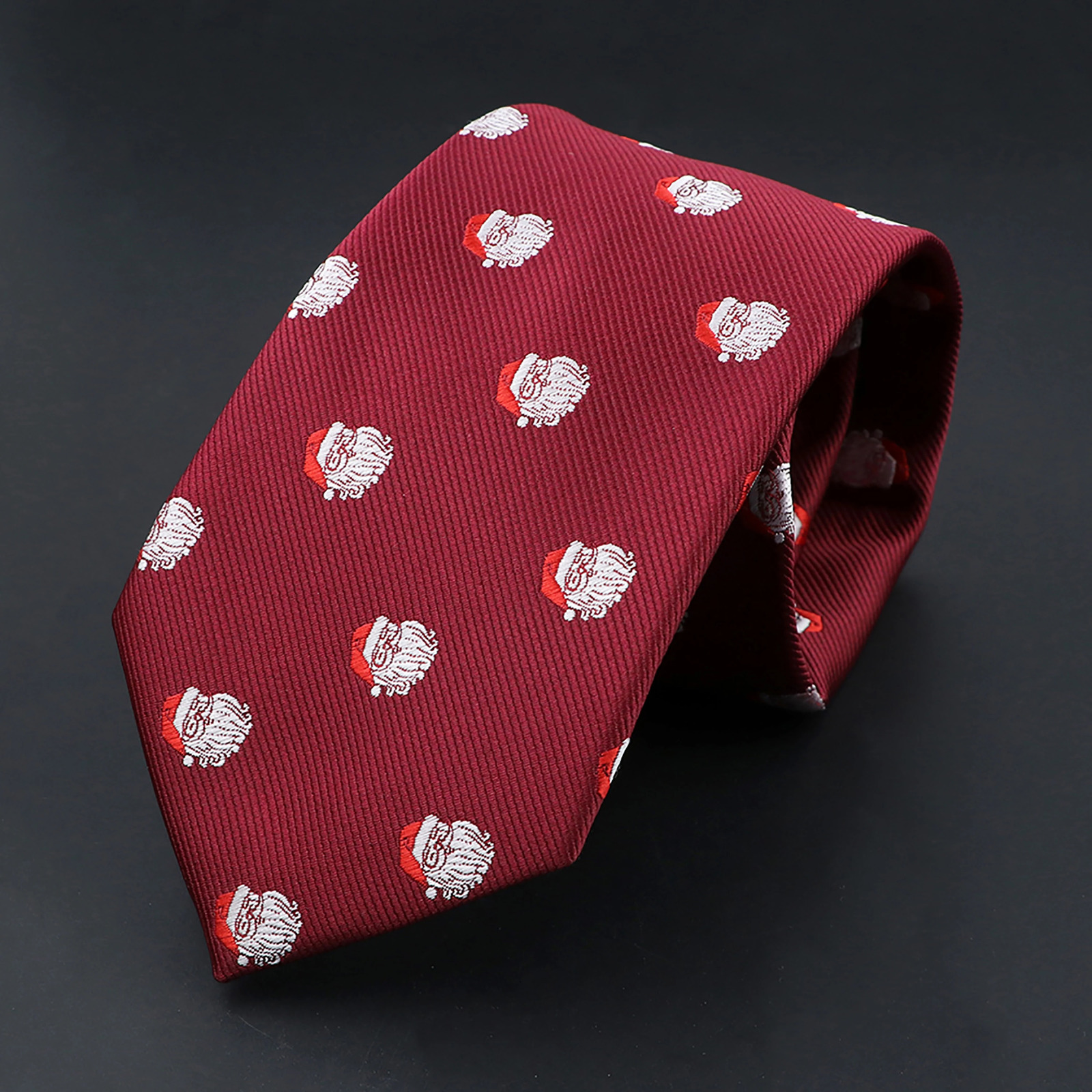 Classic Red Blue Christmas Tie For Men Father Festival Gift Santa Claus Snowman Tree Snowflake Elk Necktie Skinny 7cm Accessory 260208