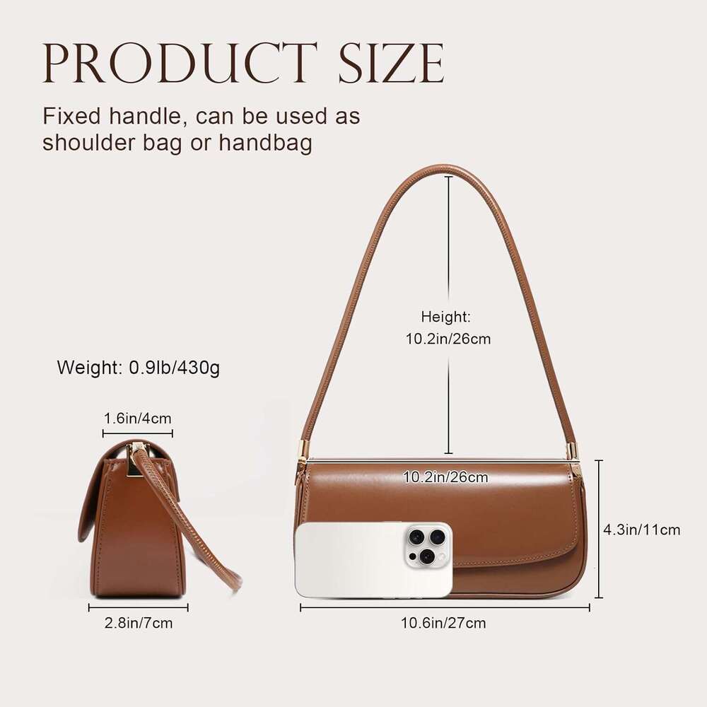 Leather Shoulder Bags For Women Mini Cute Everyday Purses Trendy Women S Hobo Handbags With Magnetic Closure