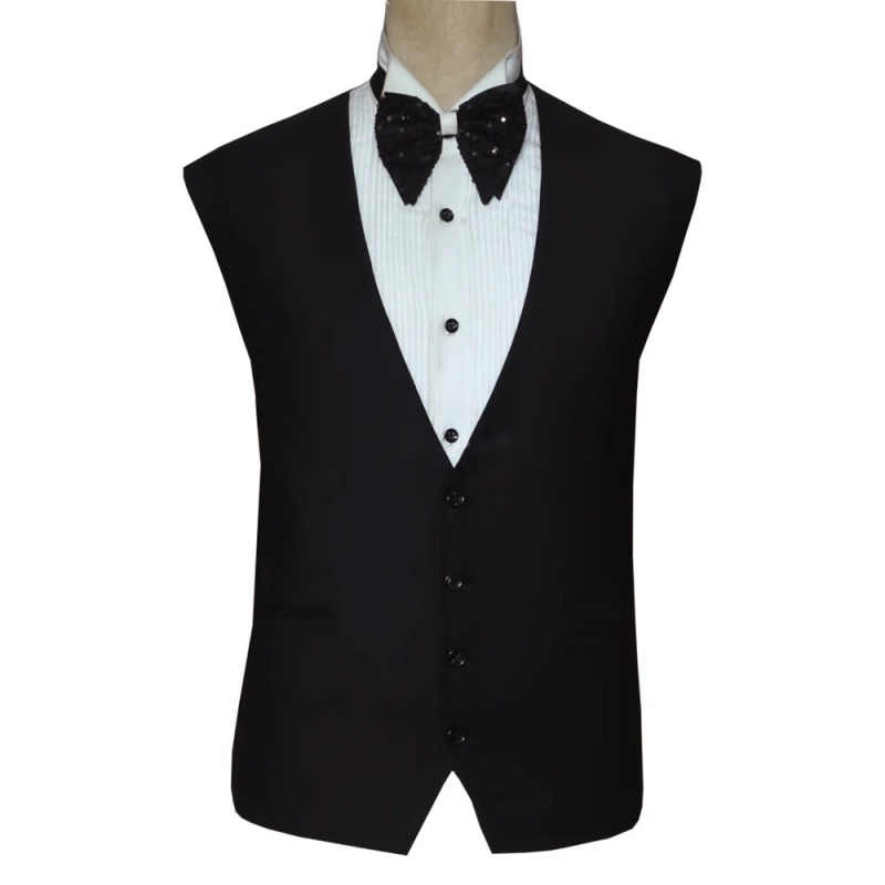 Luxurious Splicing Men Suit 2 Pieces Jacket Vest Shawl Lapel Single Breasted Crystal Formal Occasion Banquet Party Customized
