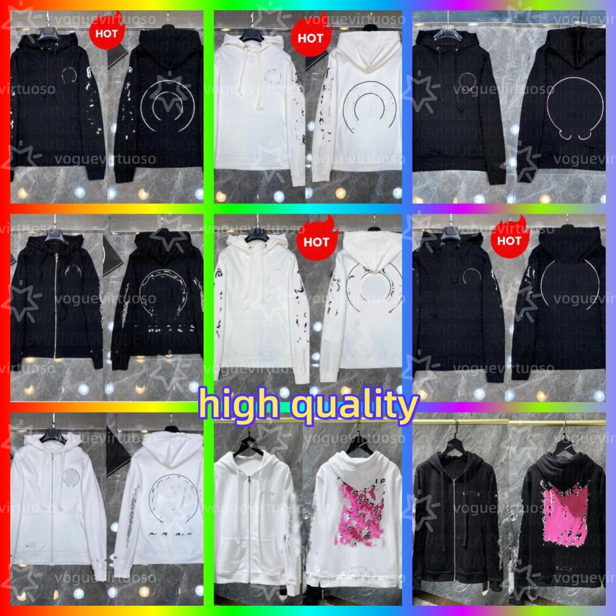 chormely hearts hoodie designer mens hoodies designer men chormely hearts Sweatshirt Hip Hop Running Jacket Pullover Hooded 10A Cardigan Loose Man Hoody Clothes