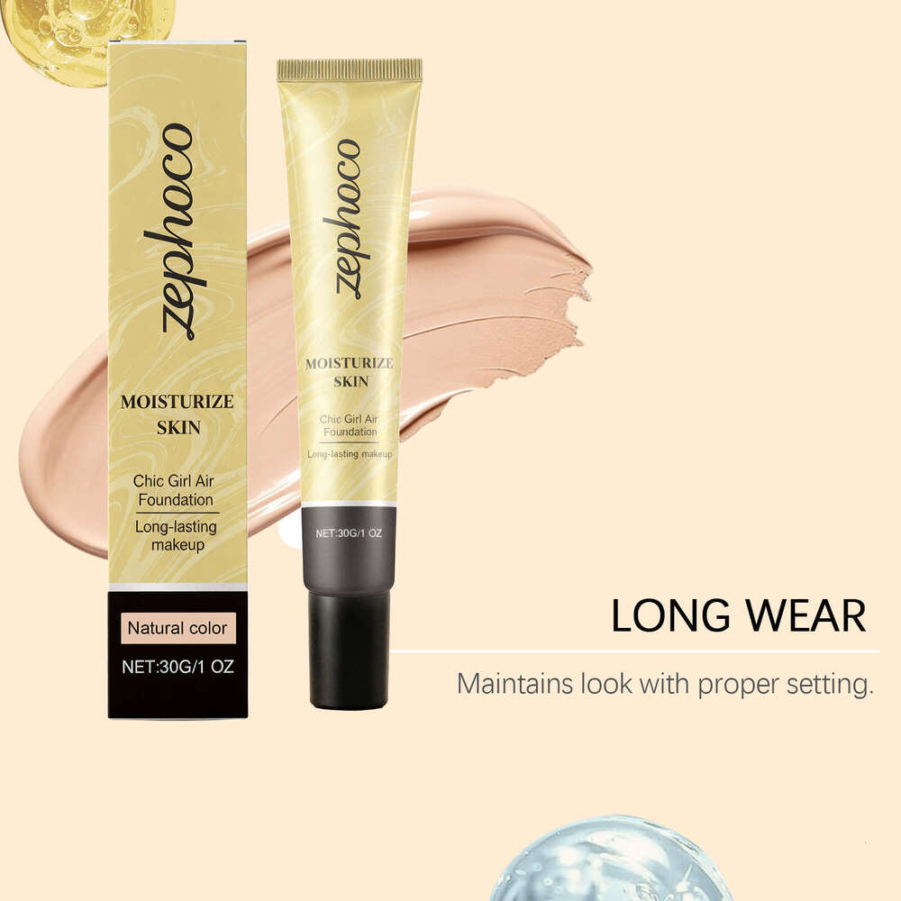 zephoco Color Gentle Lightweight Moisturizing Natural Fit Concealer Breathable Foundation
