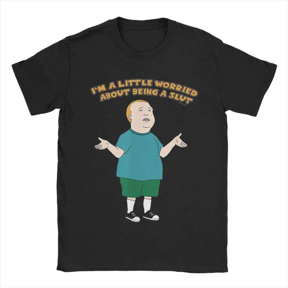 Kings of the Hills Shirt Summer Bobby A Little Worried Cotton T Shirts For Men Harajuku Tshirt Short Sleeve Clothes X260209
