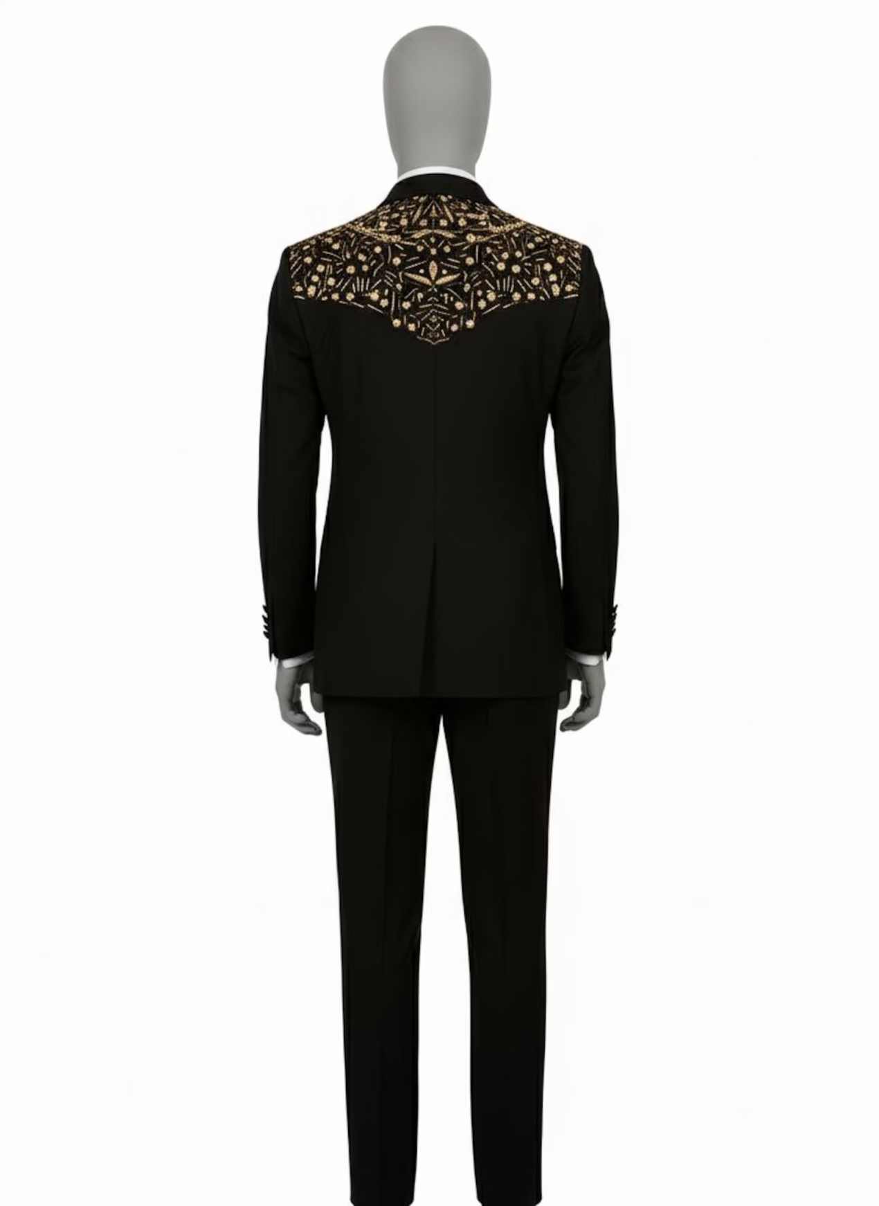 Stunning Groom Wedding Tuxedos 2 Pieces Jacket Pant Shawl Lapel Bead Crystal Tassel Business Occasion Party Banquet Customized