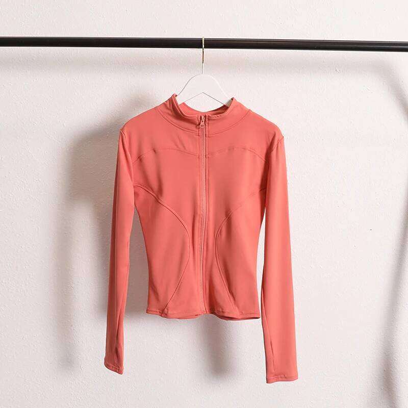 Yoga Coat Flexible Active Wear Women Zip Up Gym Sports Fitness Casual s with Thumb Holes 26Y0209