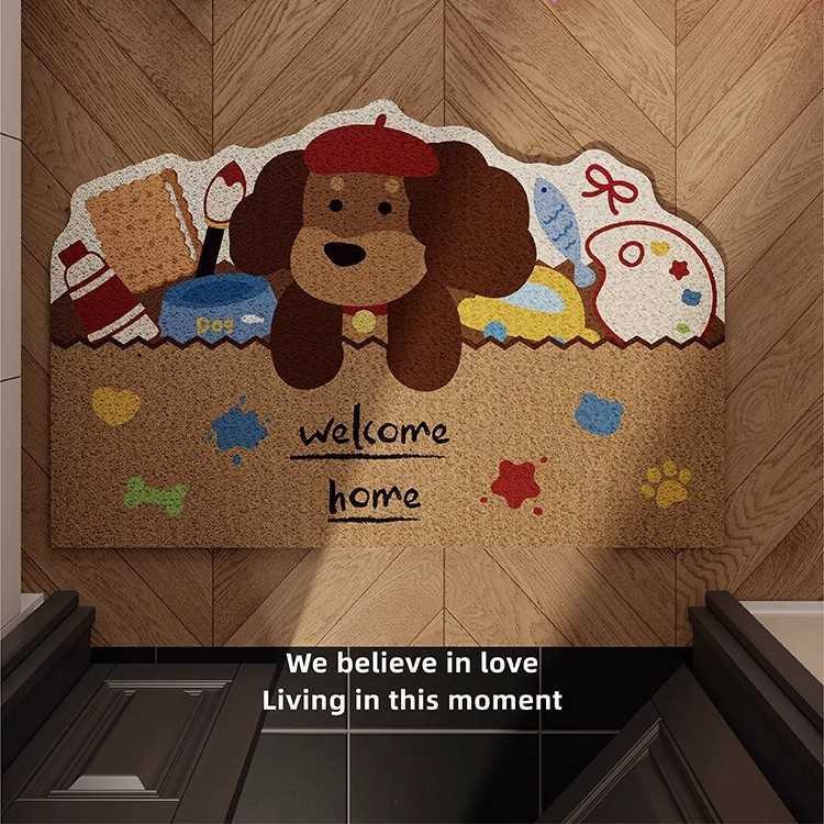 Dachshund dog entrance mat dust-removing wear-resistant dirt-resistant easy to clean non-slip mat for the hallway S260207