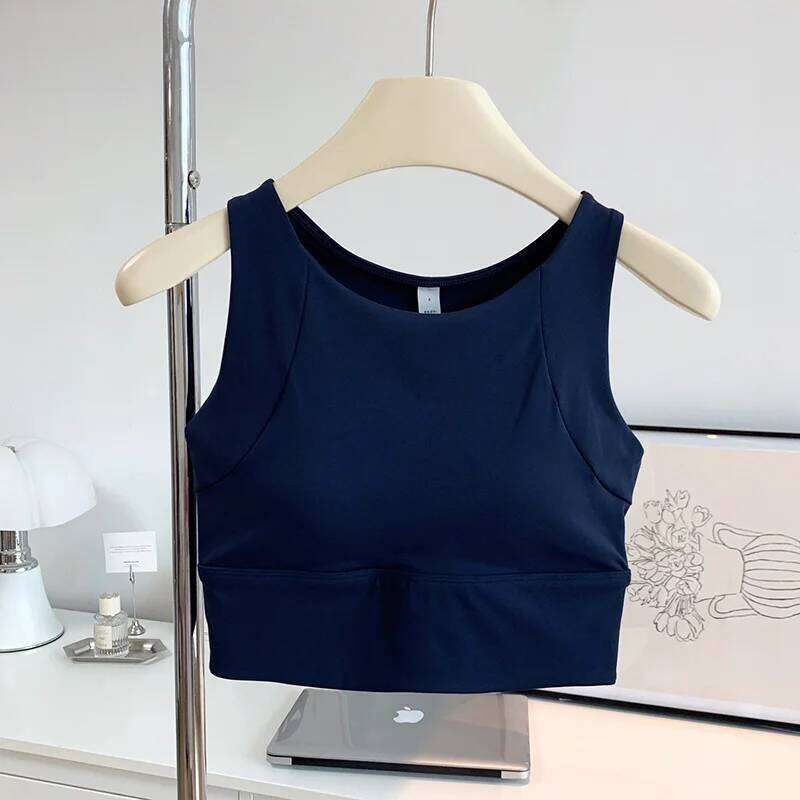 All-in-one Shock-proof Compact Sports Running Breathable Full-cup Yoga Vest Gym Clothing Summer New Fitness Bra 26Y0209