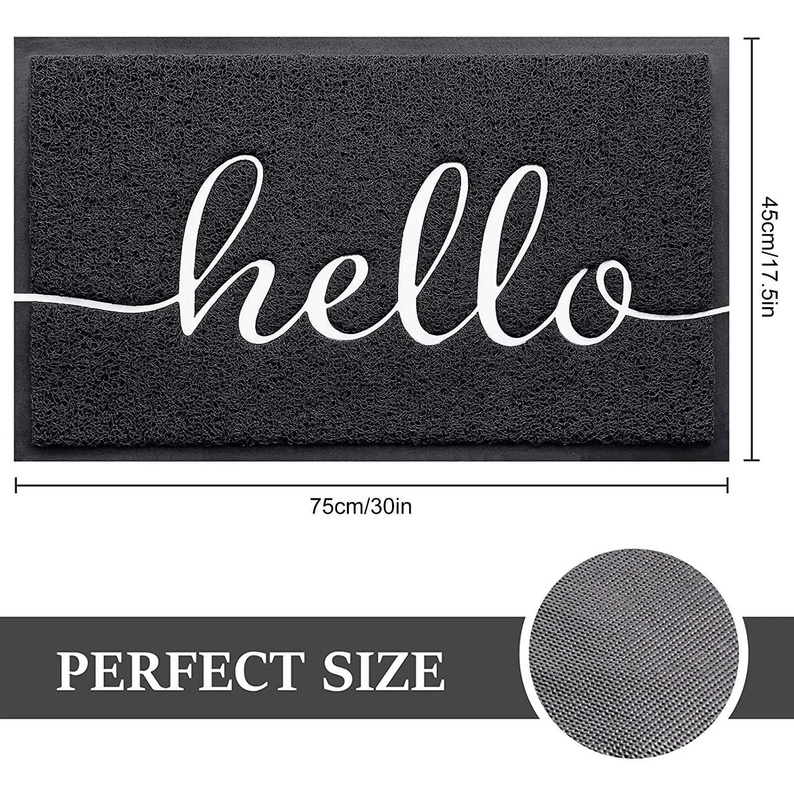 Stain Resistant Low Pile Outdoor Mats 30x175inch Entering Door Welcome Mat Easy To Clean Long Lasting Colorfastness for Outdoor S260207