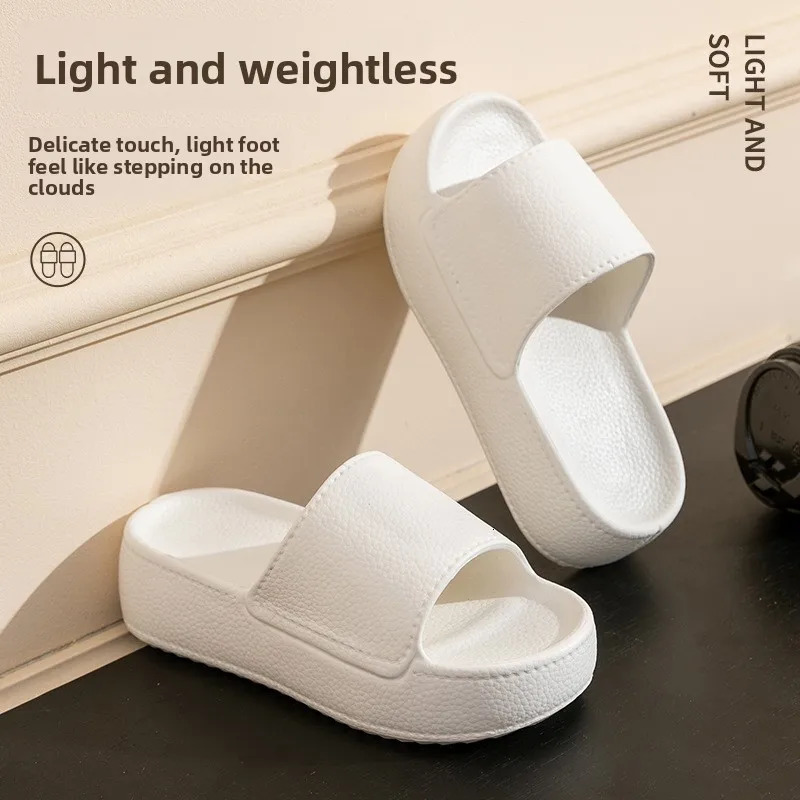 Thick Sole EVA Slippers for Women Fashion Home Platform Summer Outwear Non Slip Elevated 260208
