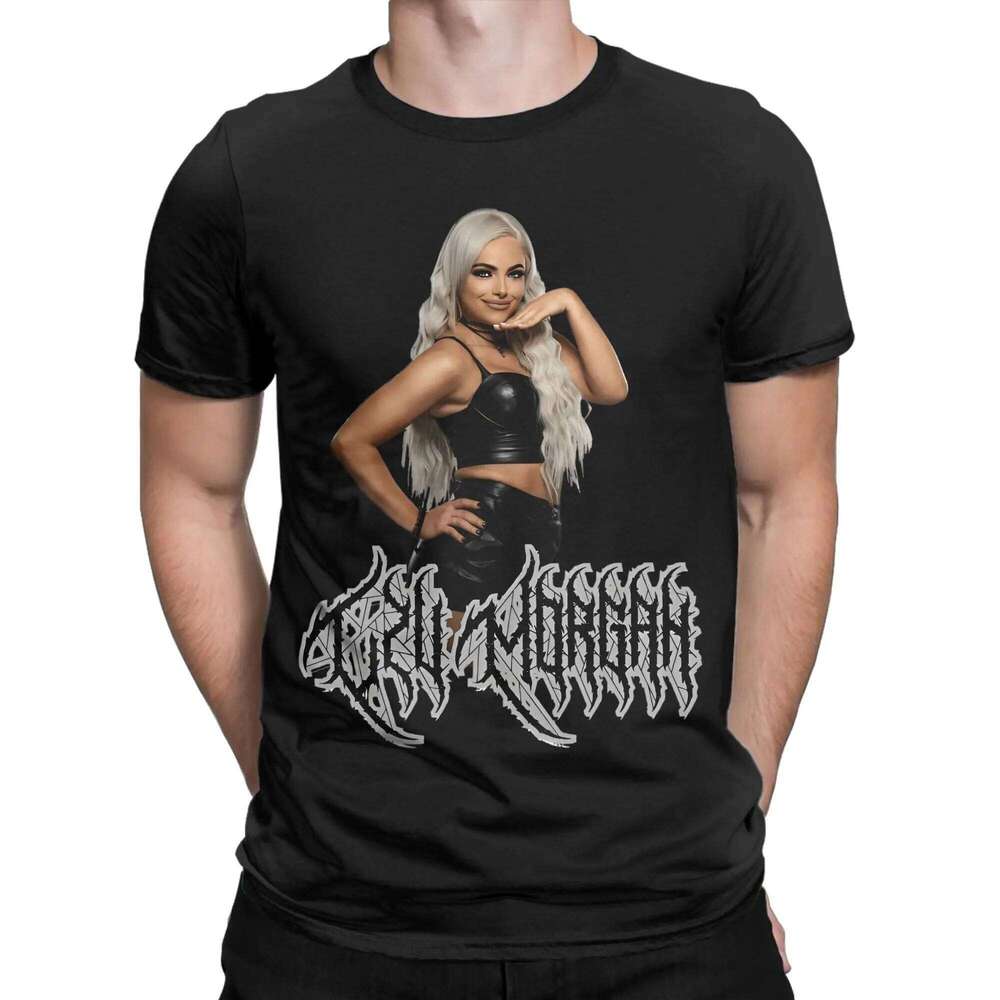 Liv Morgan Cotton T-Shirt For Men Summer Metal Vintage T-Shirts Comfortable Hip Hop Tee Shirt Oversize Casual Clothes X260209