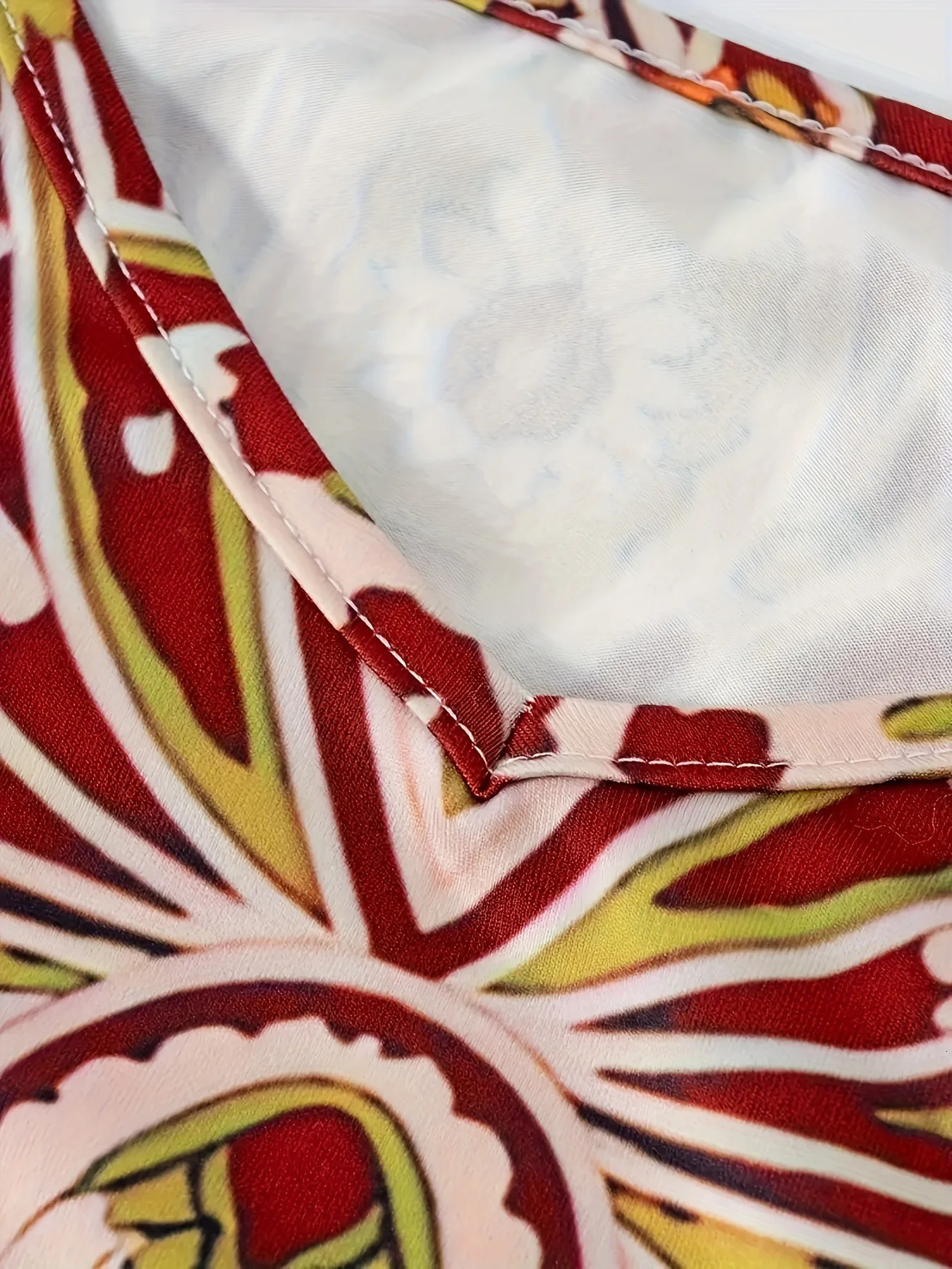 Cross border Flower Printed V-neck Strap Dress with Exotic Bohemian Vacation Style Elegant Long Style 260118