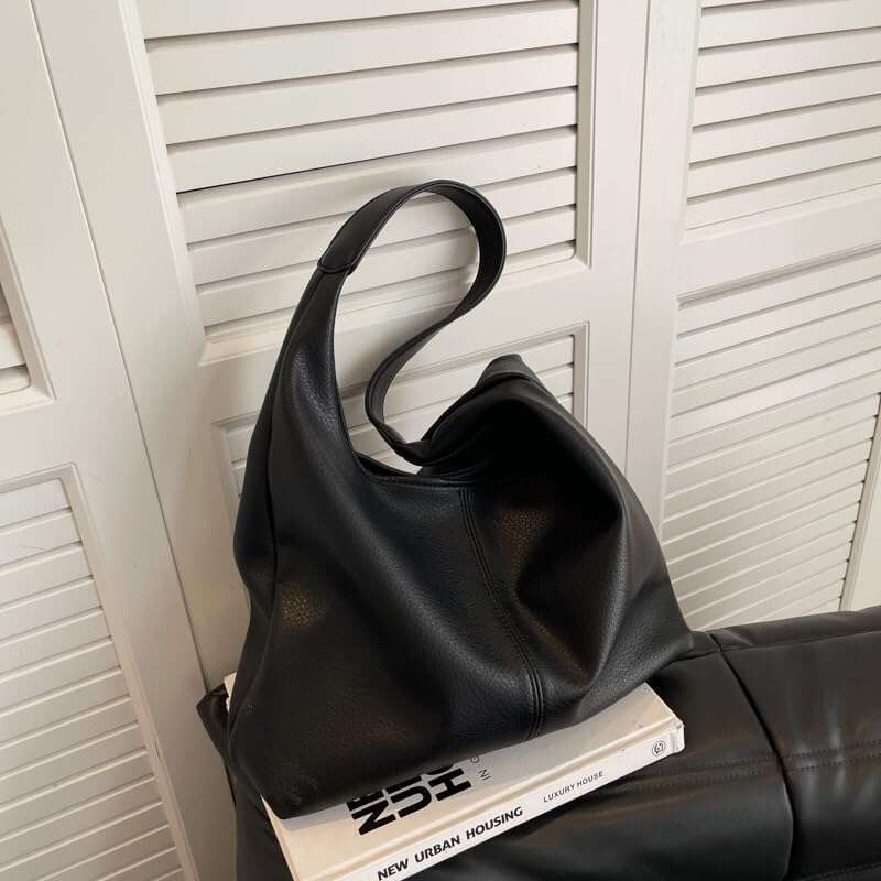 Hobo Bags For Women Slouchy Tote Bag Soft Casual PU Leather Shoulder Purses Pcs Work Everyday Handbags