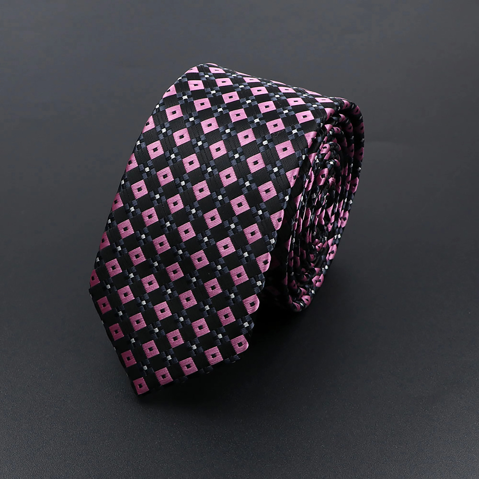 Mens 5cm Slim Tie Striped Plaid Red Black Narrow Necktie For Wedding Party Business Men Formal Suit Shirt Cravats Accessory Gift 260208