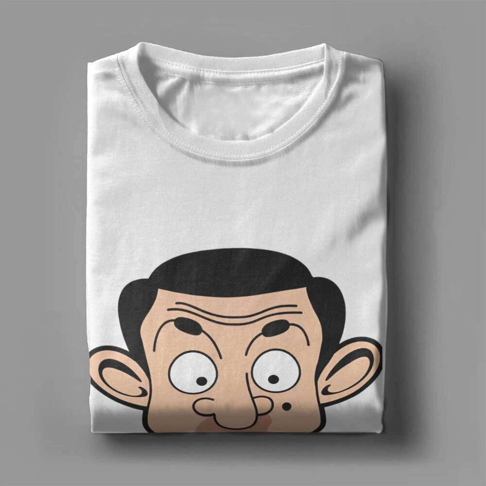Men Women's Funny Mr Bean T Shirts Cotton Clothing Cool Short Sleeve Round Neck Tees Gift Idea T-Shirt X260209