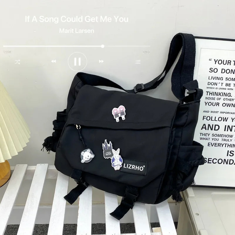 Nylon Handbags Shoulder Bag Large Capacity Crossbody Bags For Teenager Messenger Student School 260208