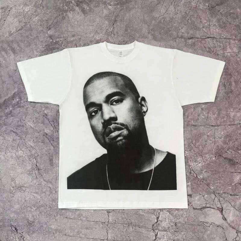 Vintage Hip-hop Print Y2K Men's Seasonal New Item Suitable for Both Men and Women Casual T-shirt X260209