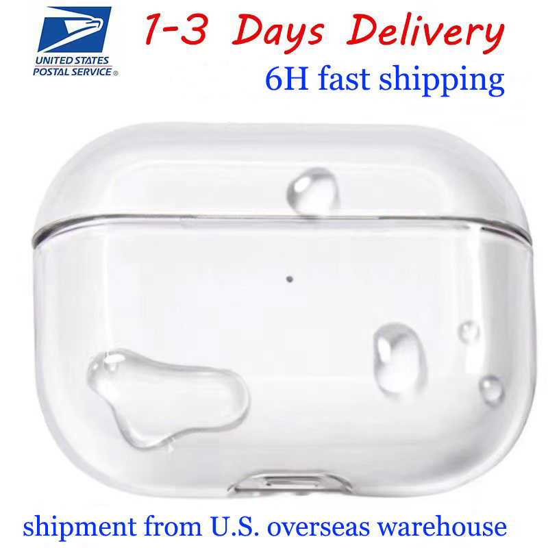 USA Stock For air pods pro3 generation Air pods2 3rd 4 pros2 Bluetooth earphones ANC Wireless Headphones Earbuds Noise Canceling Accessories Solid Silicone case