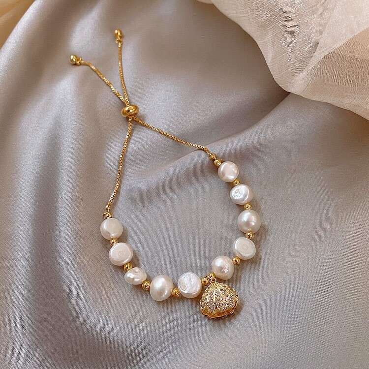 French Retro Zircon Star Pearl Exquisite Elegant Versatile Bracelet Light Luxury High-end Feel Women's Jewelry