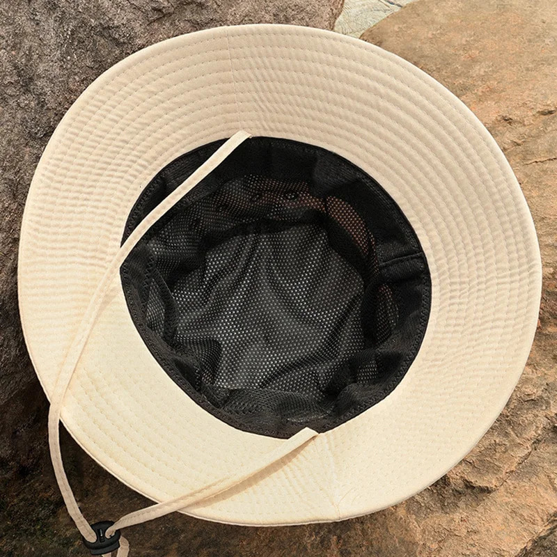 Quick-Dry Breathable Sun Hats with UPF Protection - Adjustable Drawstring Bucket Hat for Outdoor Adventures - Ideal for Hiking 260204