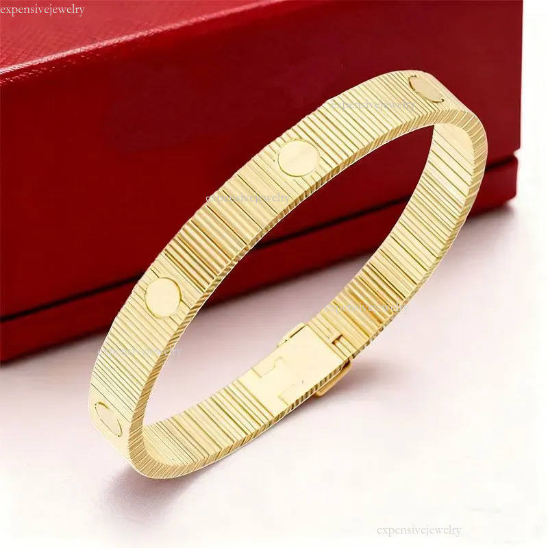 Carter 4Mm Luxury Carts Bracelet Designer Braclet Screw Stainless Titanium For Women Bangel Gold Love Braceletes Men Bangle Girl Dressing Accessories Gift Edc