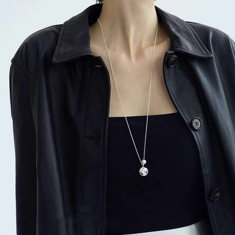 Ins Style Niche Design Irregular Silver Necklace For Women Minimalist Casual Versatile Clavicle Chain Trend