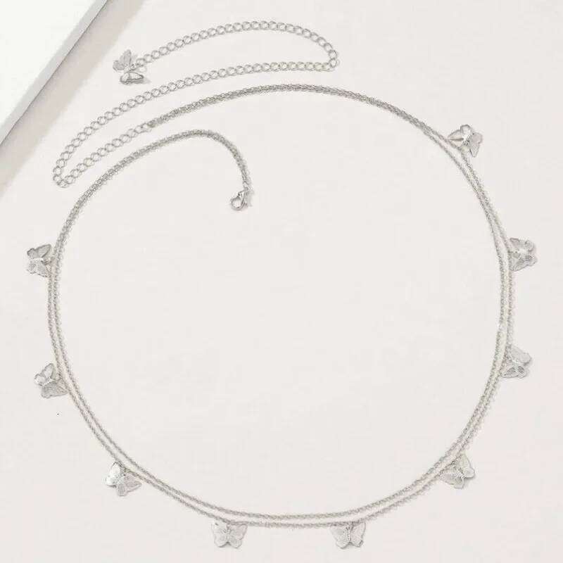 Summer Beach Butterfly Pendant Sexy Casual Women's Street Photography Waist Body Chain Accessories X260209