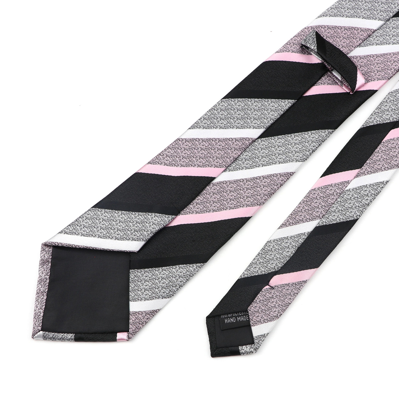 Mens Tie Fashion Classic Polyester Stripe Paisley Red Blue Purple Wedding Party Business 8cmJacquard Woven Necktie 260208