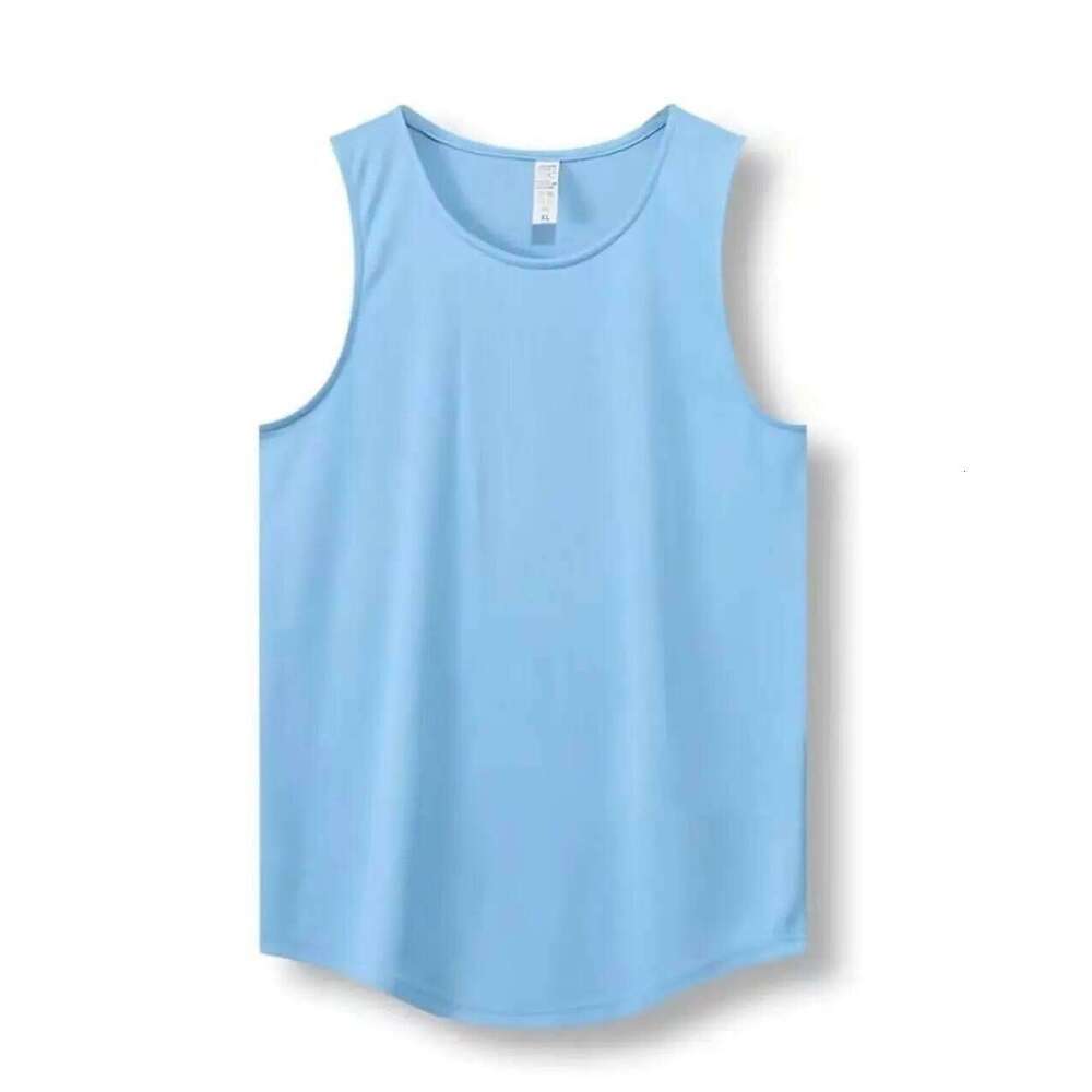 Summer Marathon Quick Dry Sports Men's Sleeveless Running Training Basketball Loose Fit Tank Top 26Y0209