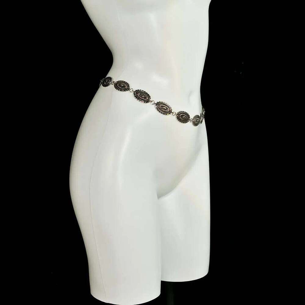 Metal Belt Small Retro Design Make-Up Lady Popular Beach Holiday Body Chain Birthday Party Clothing Waist Accessories X260209