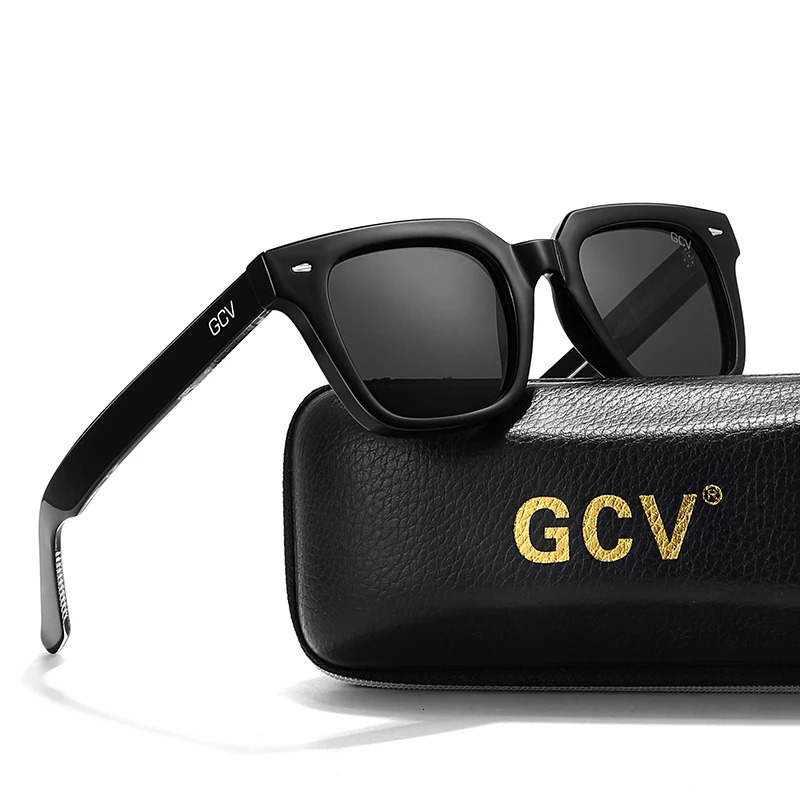 GCV Appearance Patent Acetate Fashion Women Sunglasses Retro Rectangle Sun Glasses Female Vintage Square Eyewear 260206