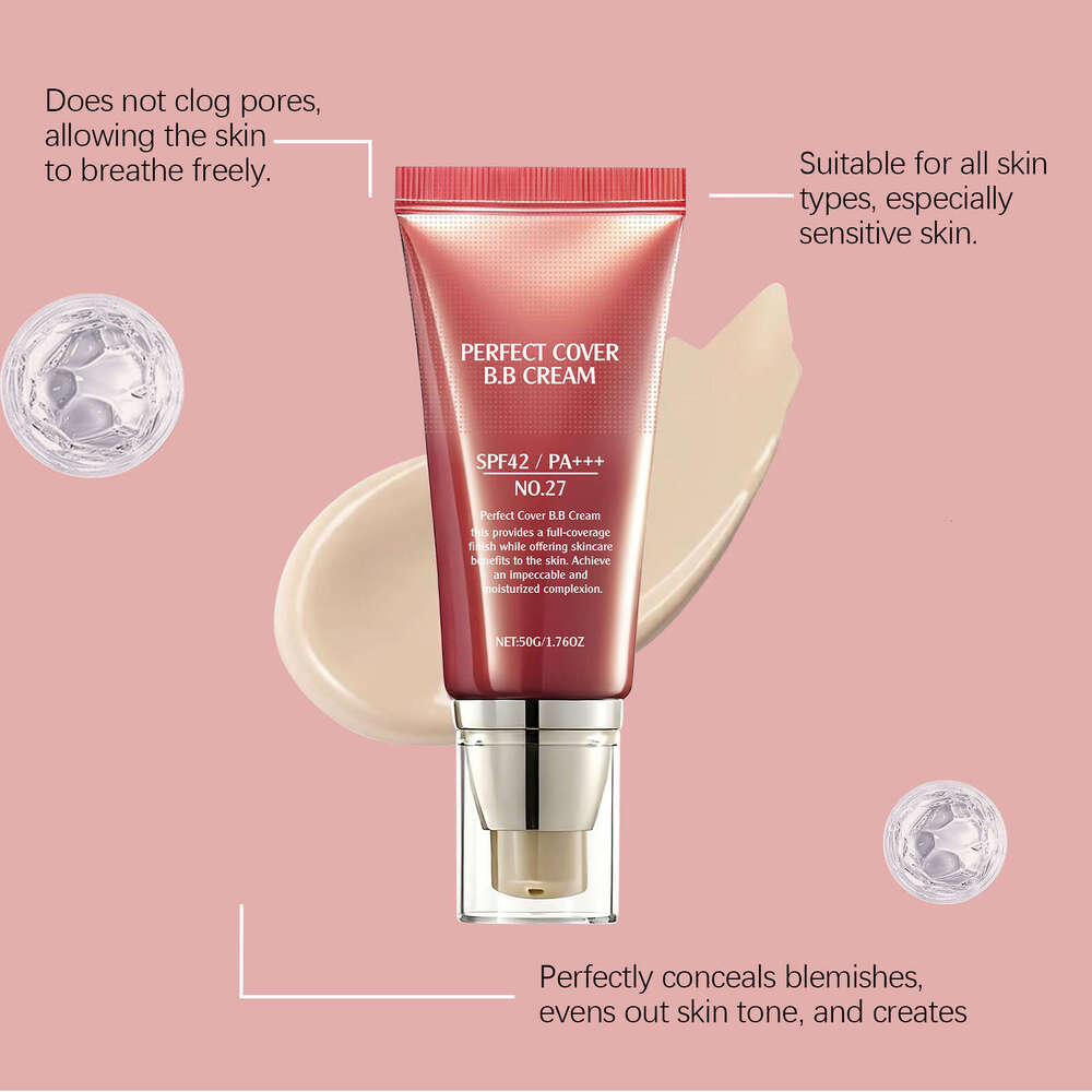 AMZ Color Soft Skin Concealer Gentle Moisturizing Lightweight Hydrating Brightening Matte Natural Clear Portable BB Cream