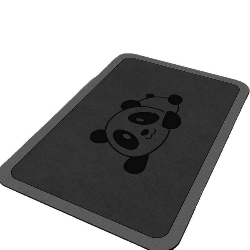 Bathroom floor mat gray door mat water-absorbent non-slip quick-drying dirt-resistant mat for bathroom entrance home use soft diatomite mat S260207
