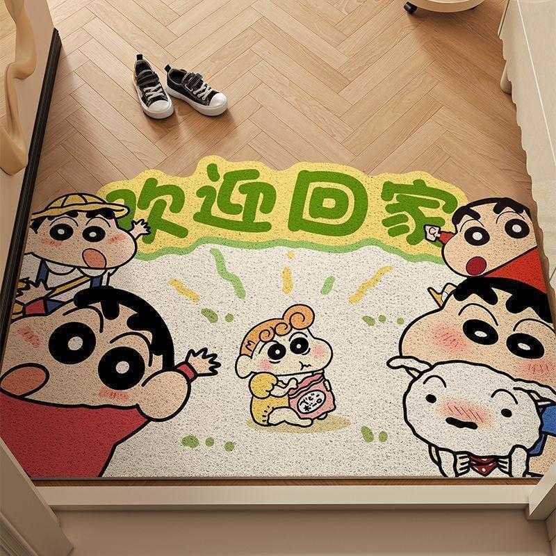 Crayon Shin-chan silk loop entrance mat durable and cuttable for hallway and entryway shoe-changing mat S260207