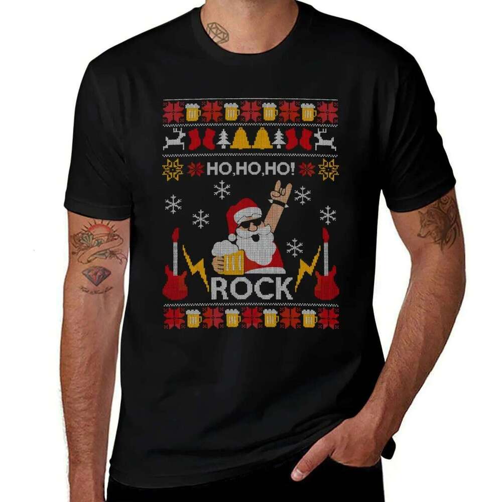 shirt graphic T-Shirt vintage soft Rock man 100% for Christmas men cotton t shirts Santas X260209