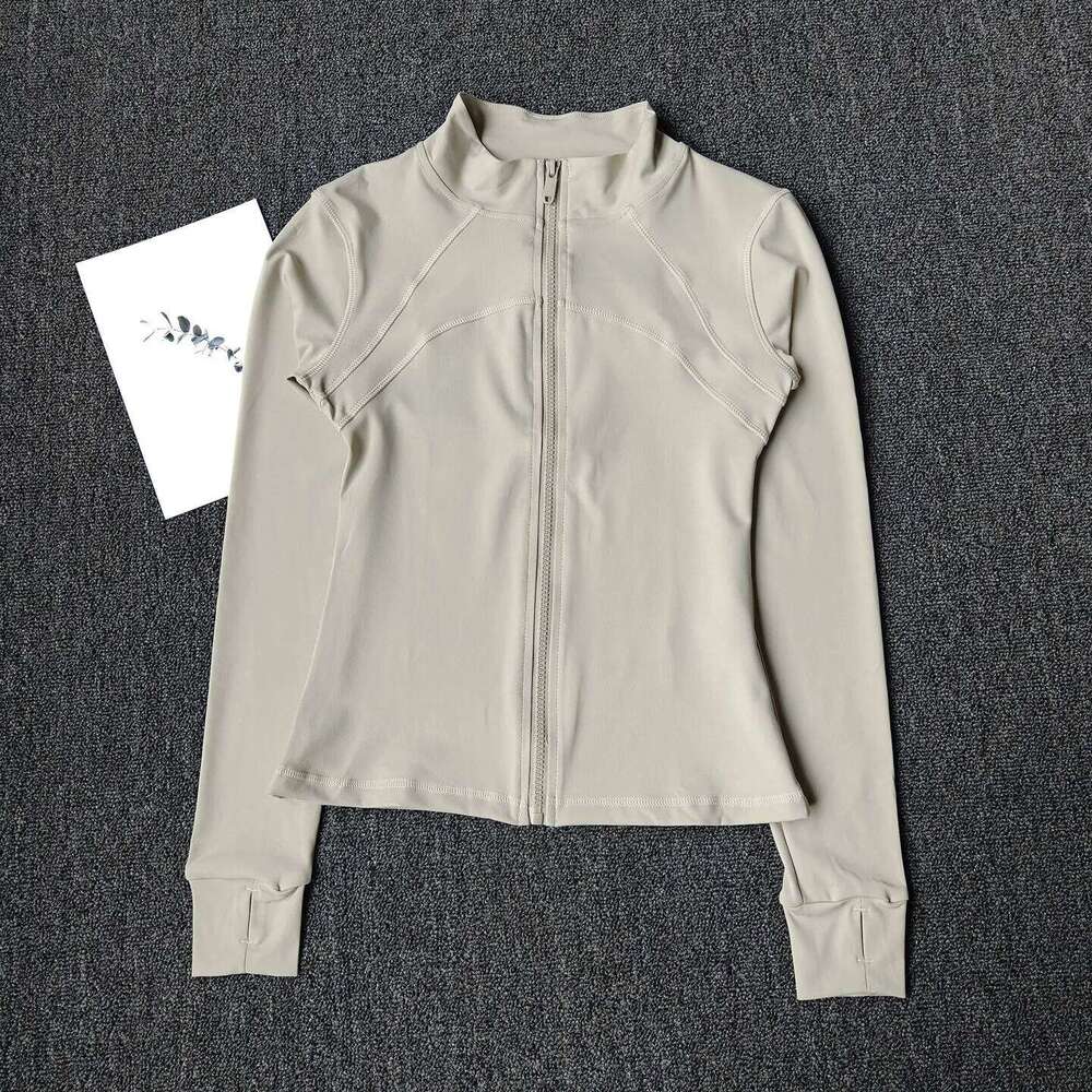 Stand Collar Fitness , Women's Slim Fit Workout Coat, Breathable for Cycling & Pilates Training 26Y0209