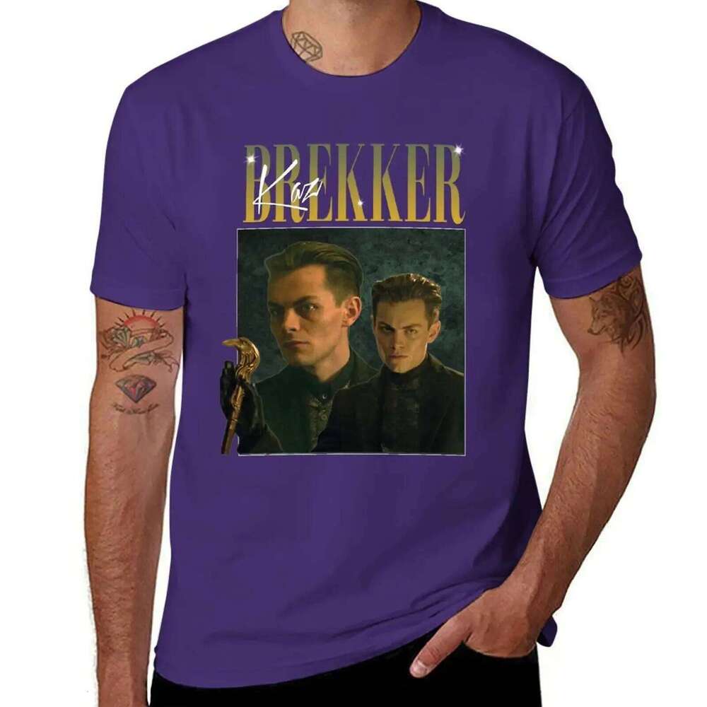 Kaz Brekker Shadow and Bone Six of Crows 90's Style Shirt T-Shirt plain cute tops vintage clothes heavyweight t shirts for men X260209