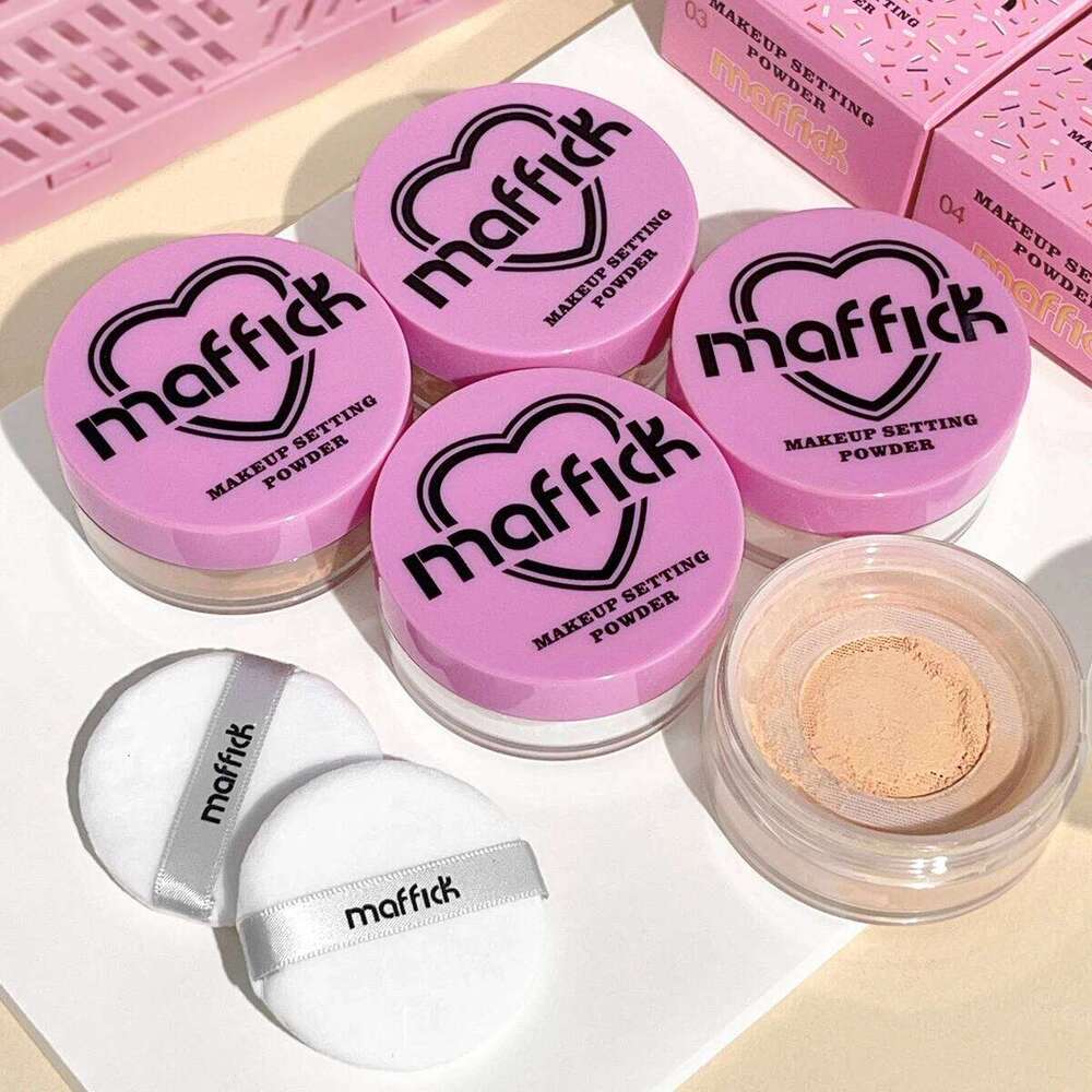 Heart-Shaped Compact Loose Setting Powder, Extra Fluffy, Long-Lasting, Natural Finish for All Skin 26L0209
