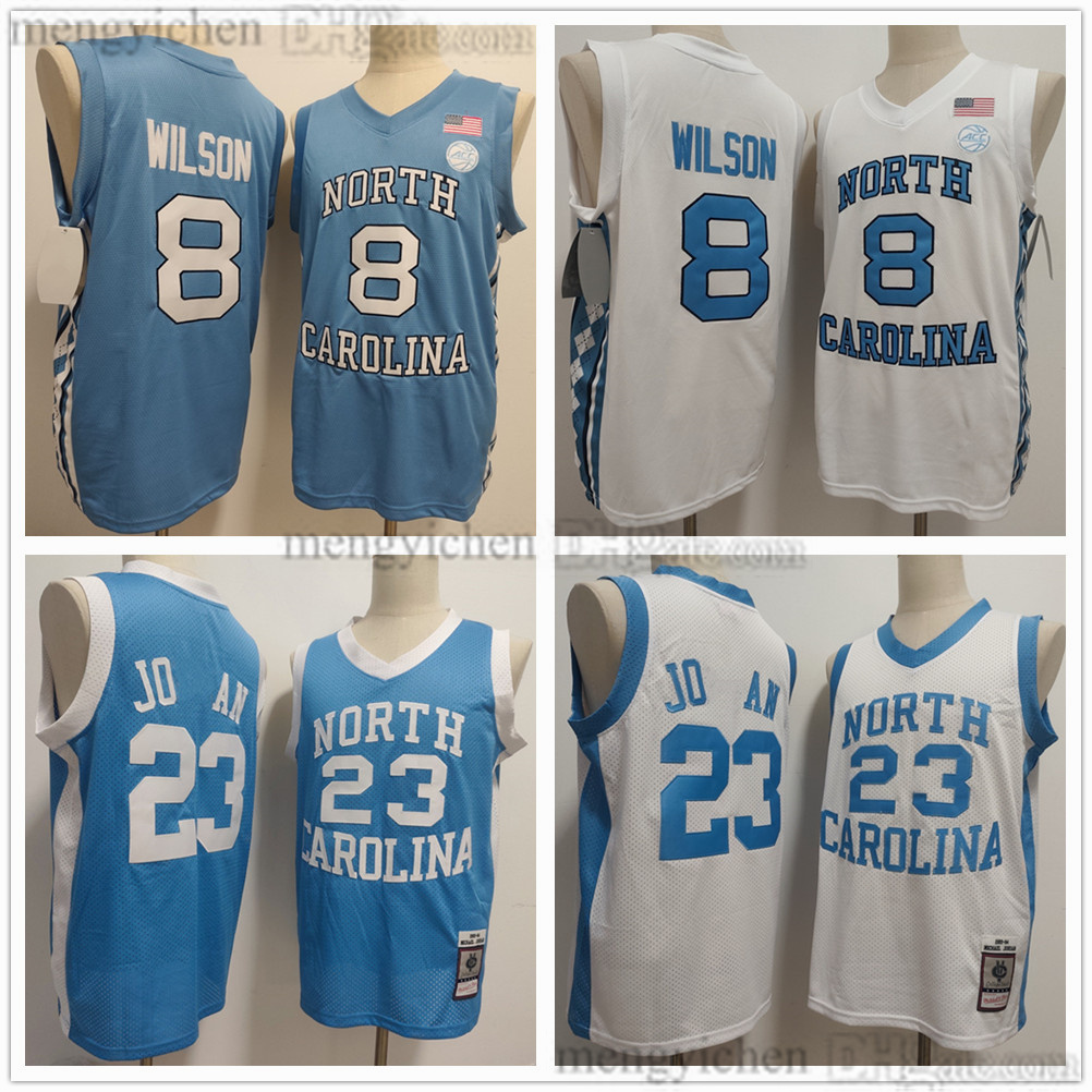 8 Caleb Wilson 23 Michael Jerseys Men's Basketball UNC North Carolina College Tar Heel All Stitched